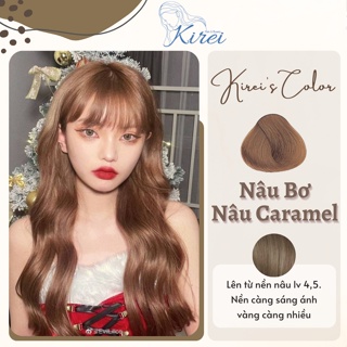 Thuốc nhuộm tóc màu NÂU BƠ không cần tẩy tóc Kirei Hair, KireiHair, KIREIHAIR