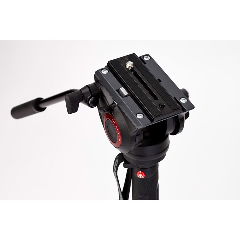 CHÂN MÁY ẢNH TRIPOD MANFROTTO MONOPOD XPRO 4 SECTION VIDEO FLUID HEAD & FLUIDTECH BASE (MVMXPRO500)