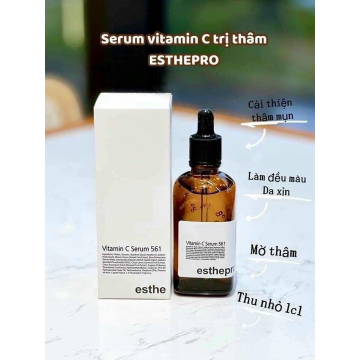 Tinh Chất Vitamin C 561 Serum Esthemax & Esthepro mới 100ml – Trắng da chống lão hóa
