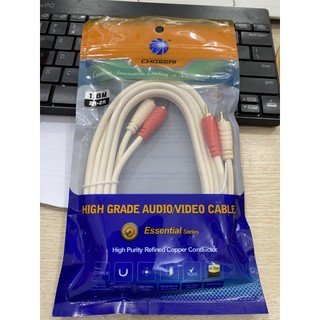 Dây av 2 ra 2 choseal dài 1.8m - dây audio choseal