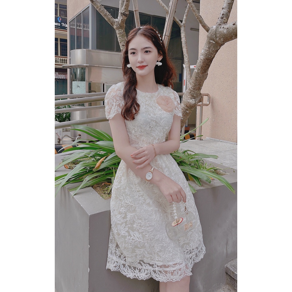 ĐẦM REN TAY HẾN XÒE CAO CẤP