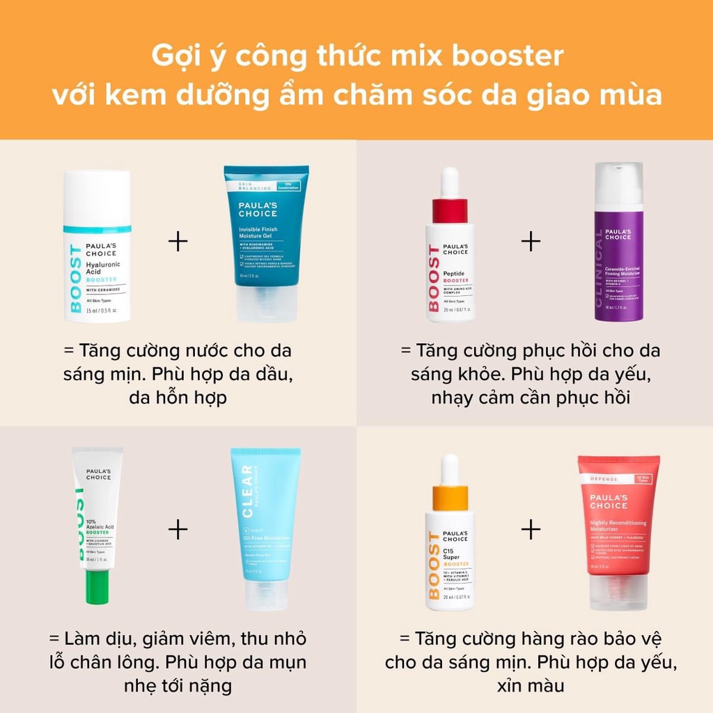 [PAULA'S CHOICE] Tinh Chất Phục Hồi Tổn Thương, Làm Săn Chắc Và Chống Lão Hóa Cho Làn Da Peptide Booster 20ml (Mã 9550)