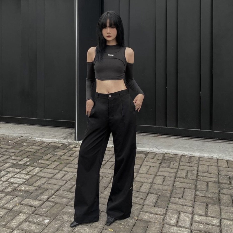 95MILES - ÁO THUN NỮ LAYERED RIG CROPTOP