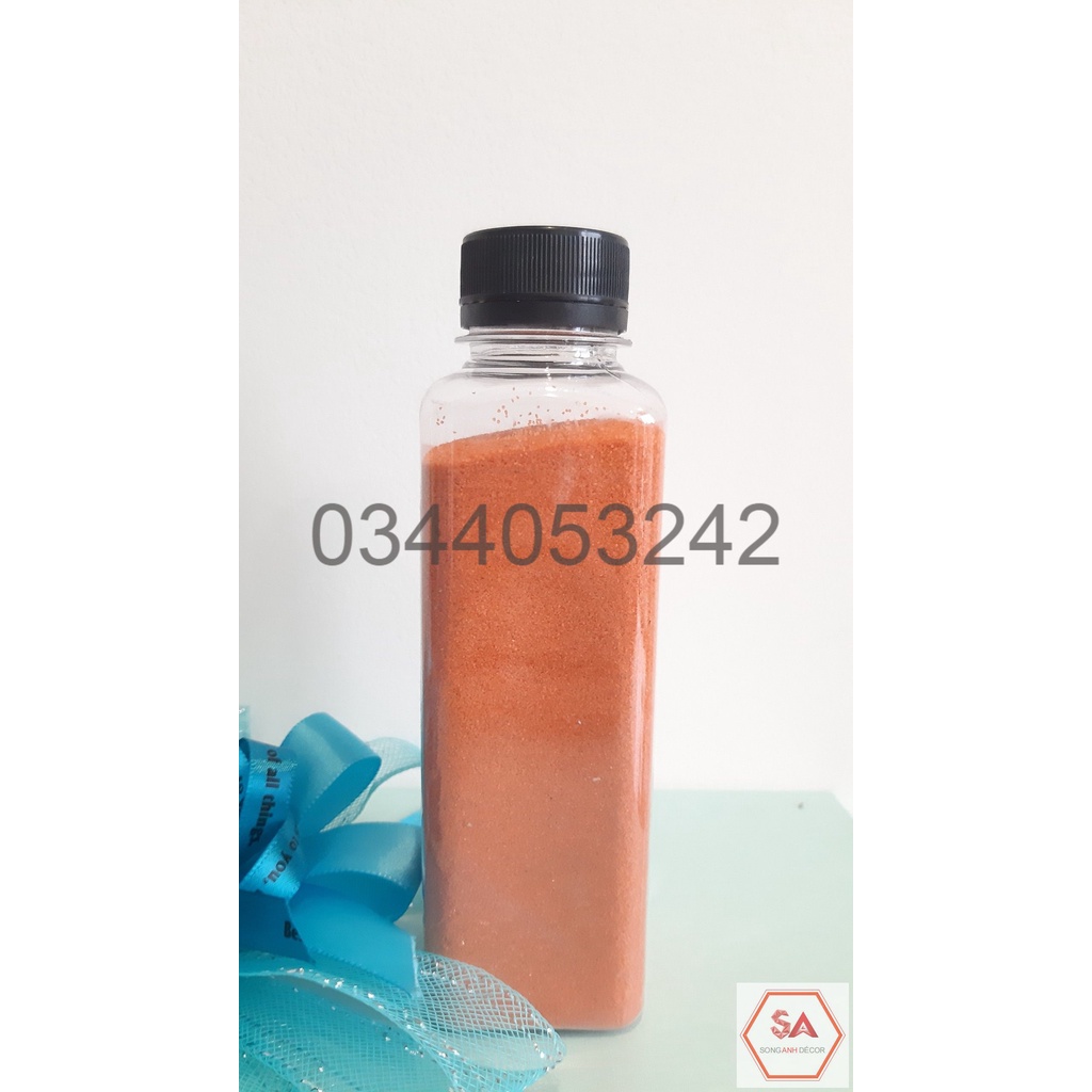 Chai cát màu 300gram, vẽ tranh cát, đồ chơi bàn ánh sáng