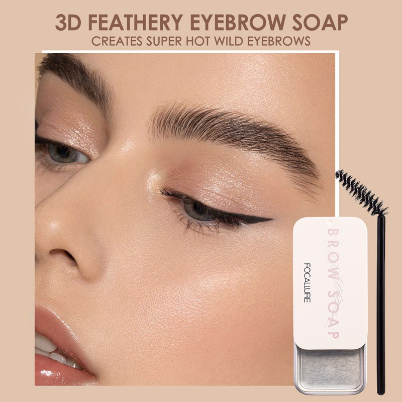 Sáp Định Hình Tạo Kiểu Chân Mày FOCALLURE Brow Styling Soap (Kèm Cọ) | FA182