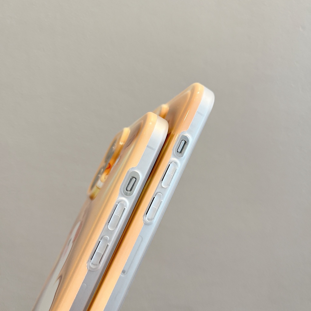 Ốp Điện Thoại IMD Chống Sốc Họa Tiết Chú Vịt Hoạt Hình Cho iPhone 14 / 13 / 12 / 11