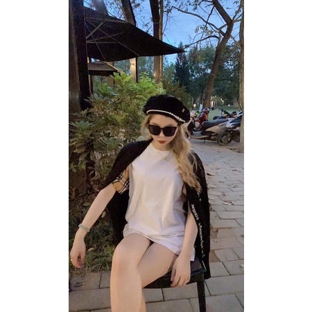 Áo phông phối tay kẻ karo nâu bbr H2A767