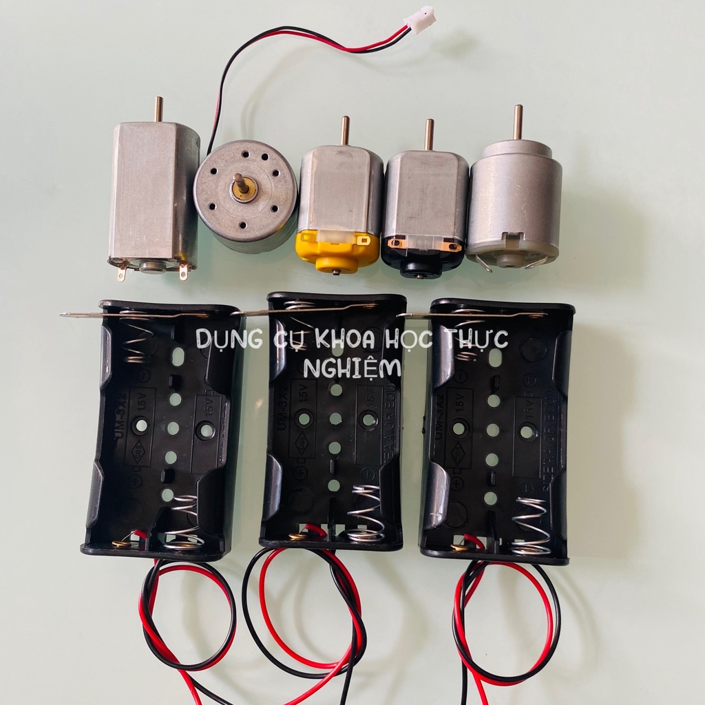 Động cơ motor 130 140 180 300 và đế pin có công tắc gạt mới 100% chất lượng cao