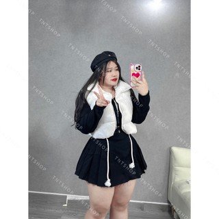 CHÂN VÁY XẾP LY THẮT DÂY  [TNT SHOP BIGSIZE 60KG 90KG]