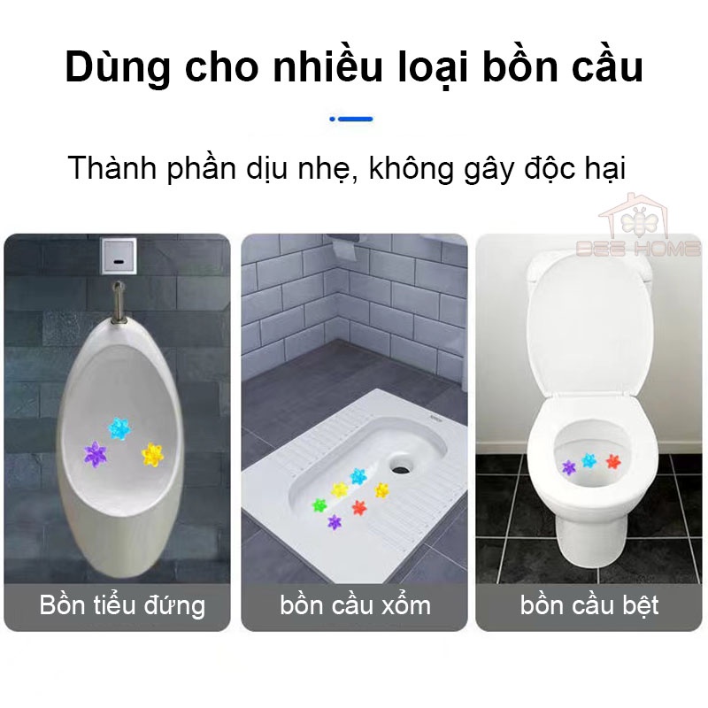 Gel Khử Mùi Bồn Cầu Hình Bông Hoa - Beehome - Gel Thơm Diệt Vi Khuẩn Vệ Sinh Bồn Cầu
