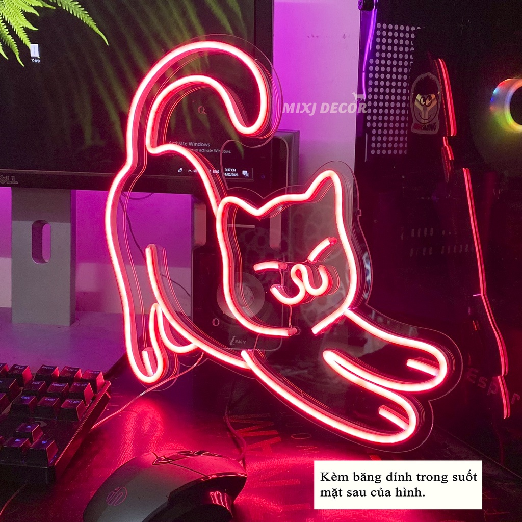 Đèn Hình Mèo, Đèn trang trí nhiều hình, Đèn led Neon light