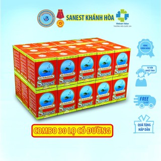 [Combo 30 lọ] Nước Yến sào Khánh Hòa Sanest - Lọ 70ml có đường