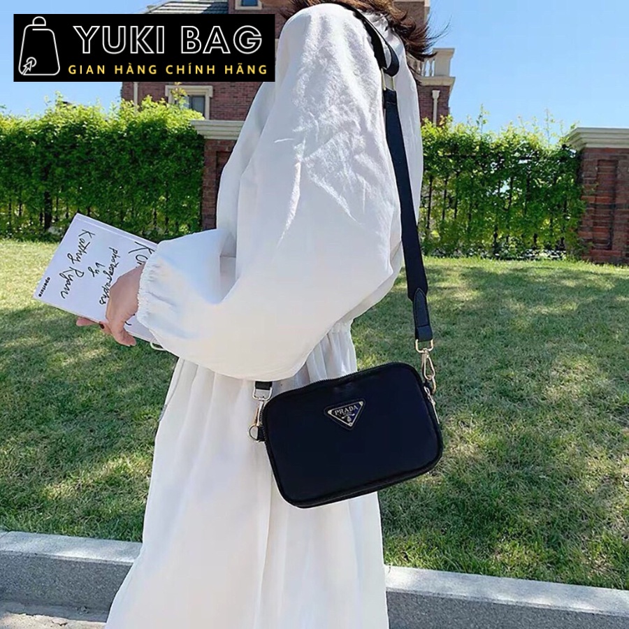 Ví nữ dài cầm tay 3 ngăn Yuki Bag, đựng thẻ, điện thoại, túi đeo chéo đi chơi, học, da đẹp cao cấp size 20cm YB110