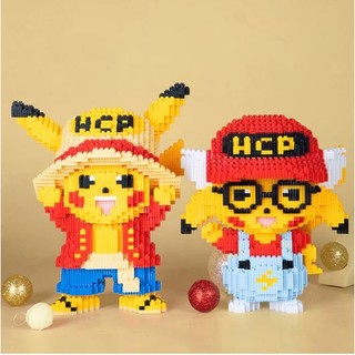 Mô hình lắp ráp lego pikachu cosplay 29cm