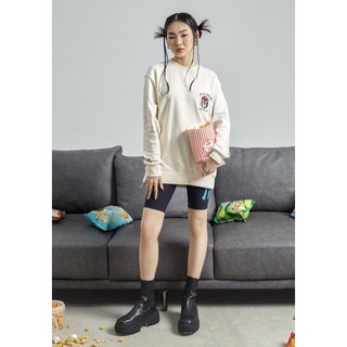 Set áo sweater logo mặt gấu m.l.b + quần bikershorts m.lb đủ size nam nữ