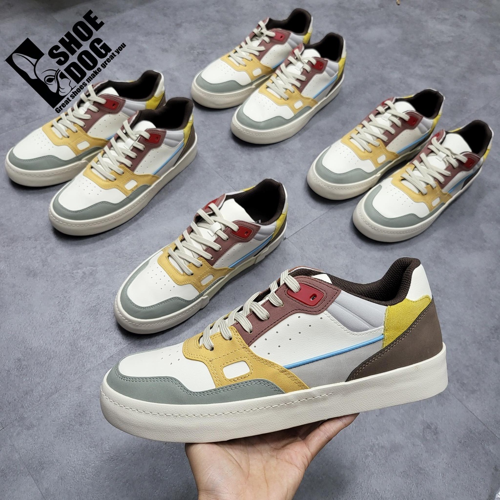 Giày thể thao hàng hiệu Zara nam đế bằng phối nhiều màu sắc shoe dog