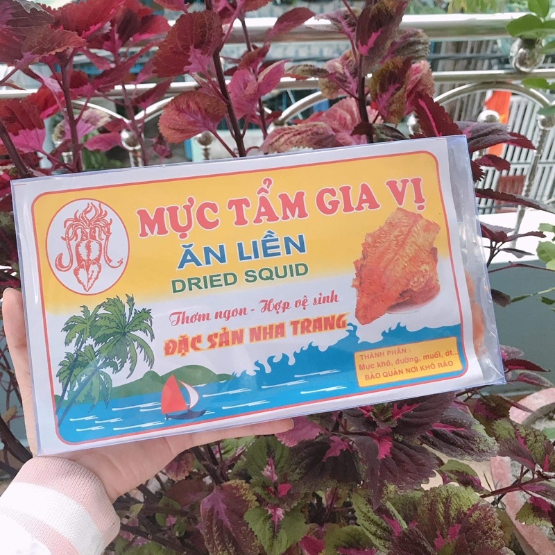 Mực tẩm gia vị chính gốc Nha Trang, mực tẩm gia vị