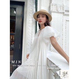 Váy maxi dập ly 4 màu