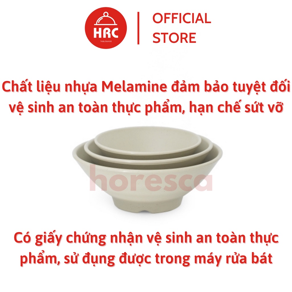 Bát tô canh nhám nhựa phíp melamine Fataco đủ size