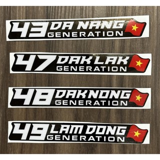 Tem 63 tỉnh thành dán xe máy TanthanhPT