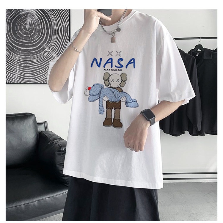 Áo Phông Nam Nữ tay lỡ TS02, Áo thun form rộng oversize Unisex phong cách Hàn Quốc | BigBuy360 - bigbuy360.vn