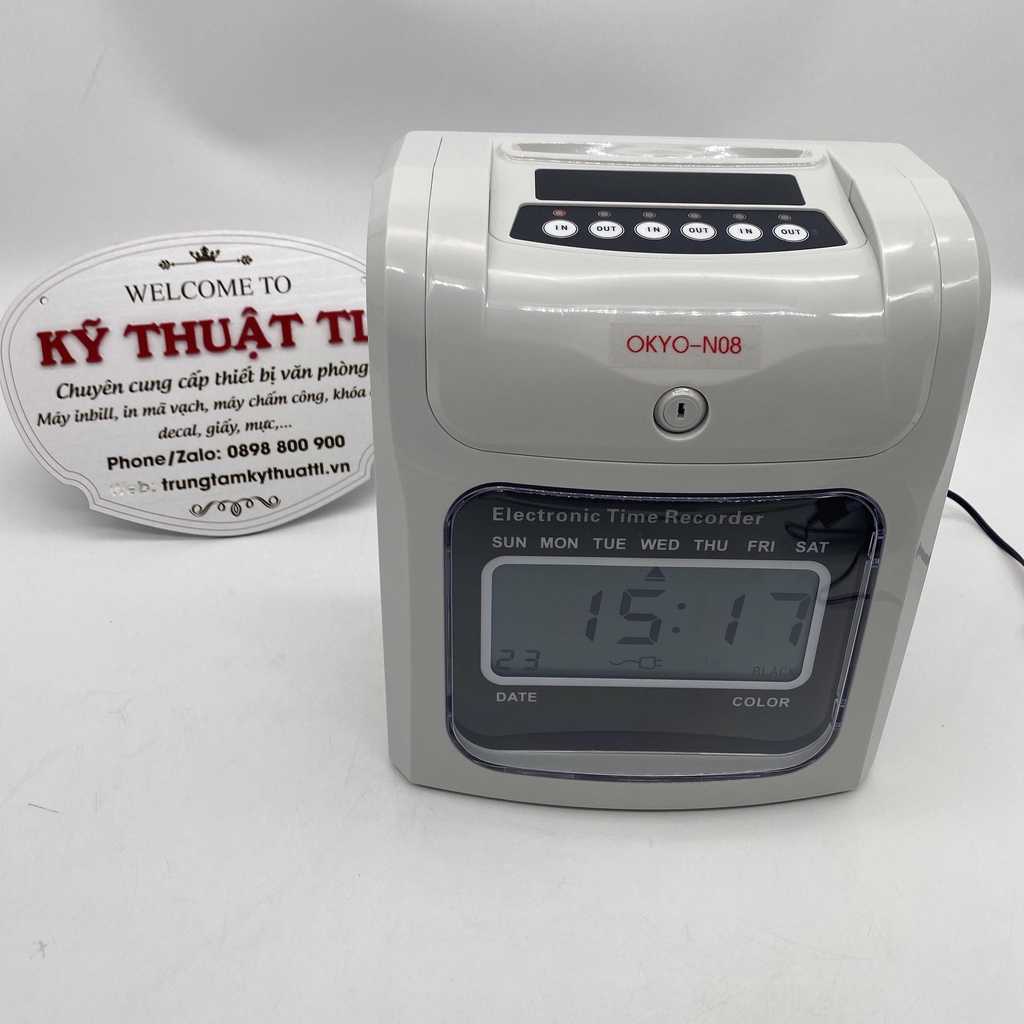Máy chấm công Thẻ Giấy Okyo N08