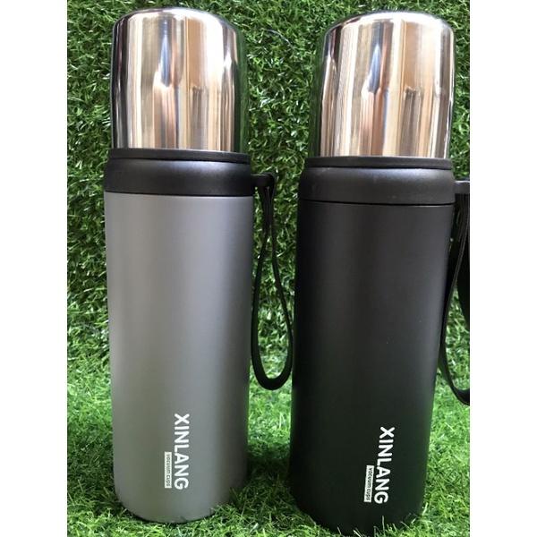 Bình Giữ Nhiệt 800ml XinLang 8008 Inox 304 Cao Cấp Nắp Bình Làm Cốc Uống Nước
