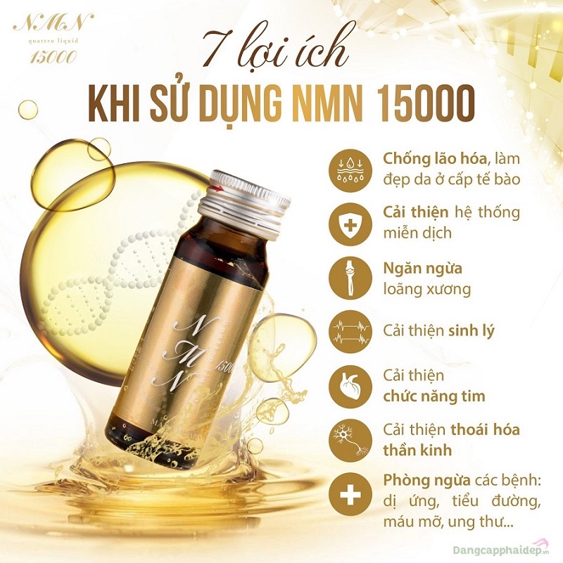 Nước uống NMN Quattro Liquid 15000 Nhật Bản