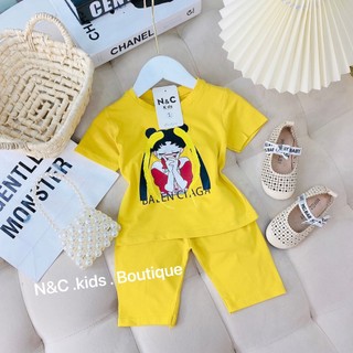 Bộ COTTON CÔ GÁI TẾT TÓC điệu đà (8-16kg)