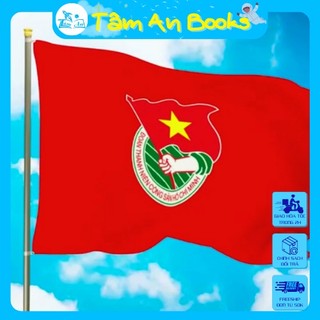 Cờ Đoàn, lá cờ Đoàn thanh niên size 70x100cm vải phi bóng dày đẹp- Tâm An Books