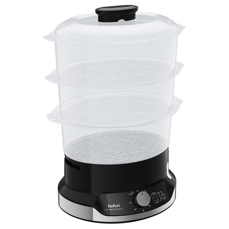 Nồi Hấp Điện Tefal Ultra Compact VC2048 3 Tầng