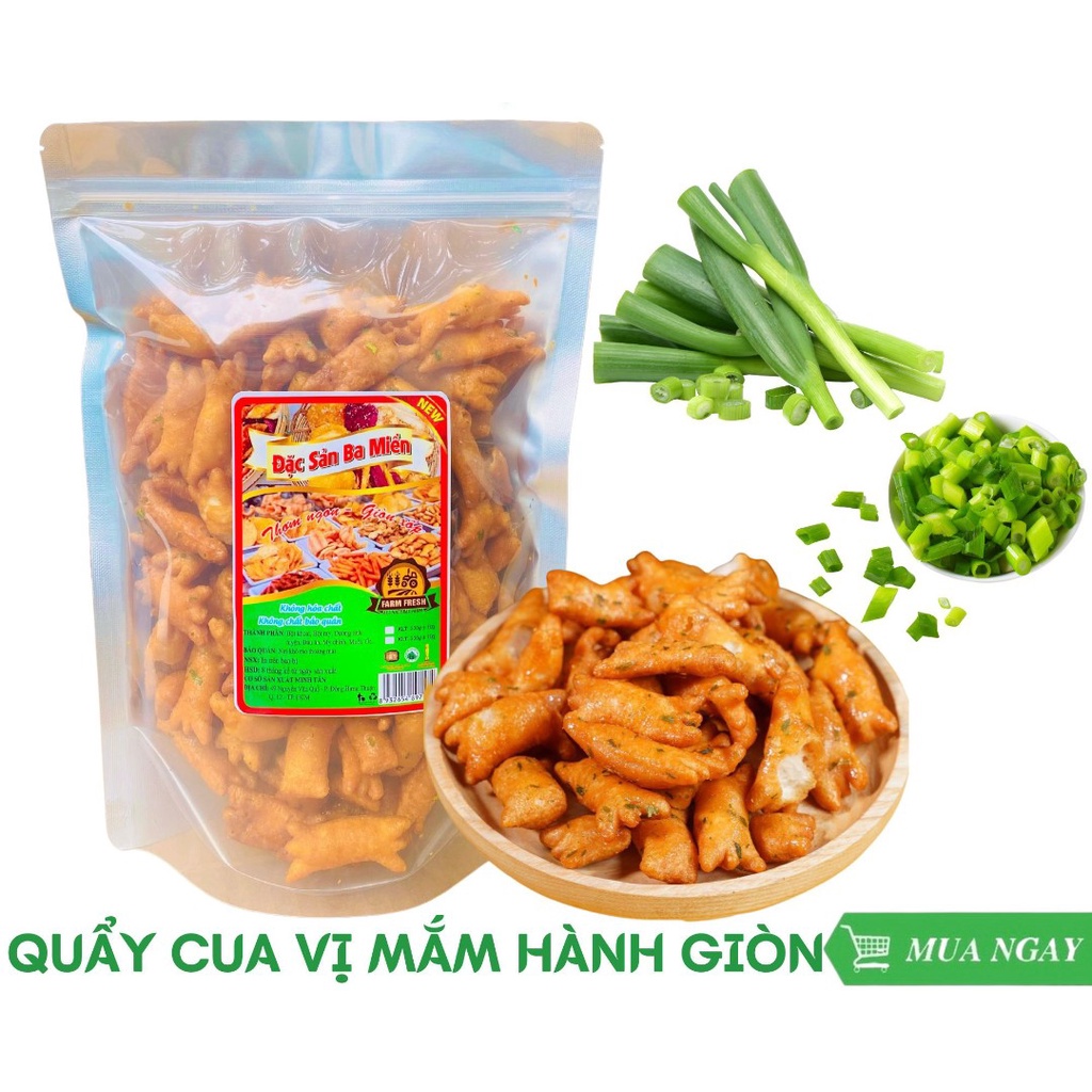 1kg quẩy càng cua mắm hành siêu thơm ngon,hấp dẫn