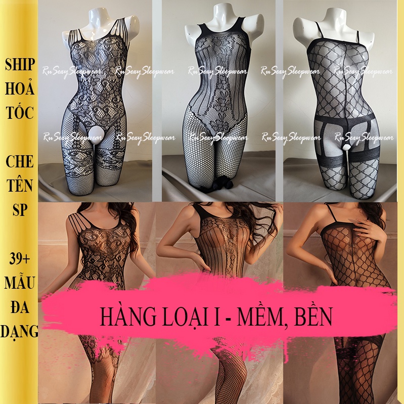 Bộ đồ cosplay liền thân dây sexy -  đồ ngủ lưới xuyên thấu khoét đáy gợi cảm B87 | BigBuy360 - bigbuy360.vn