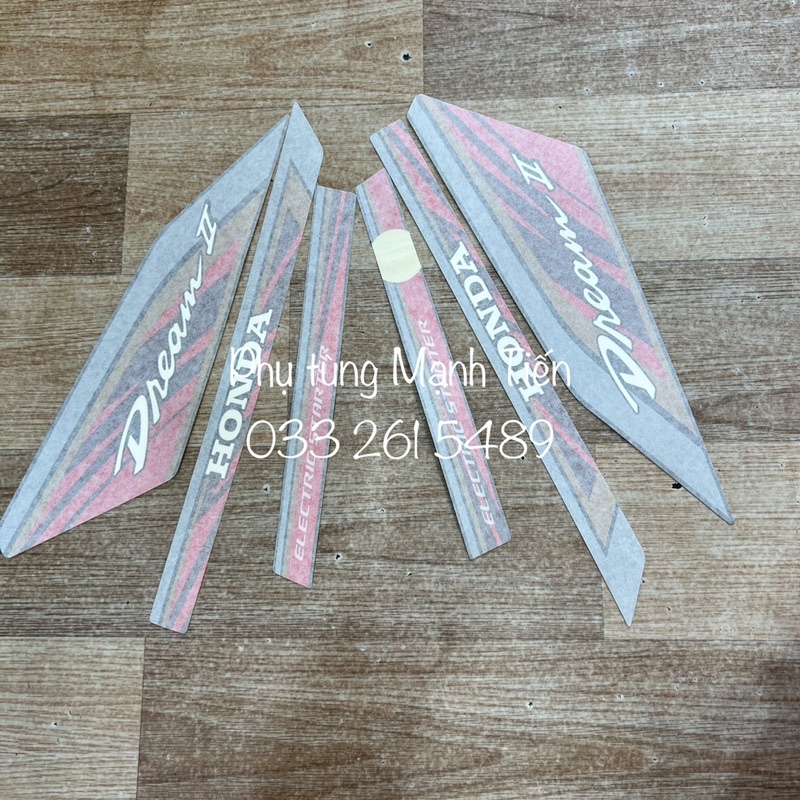 Bộ tem lửa dream Thái  hàng 3 lớp  6 chi tiết