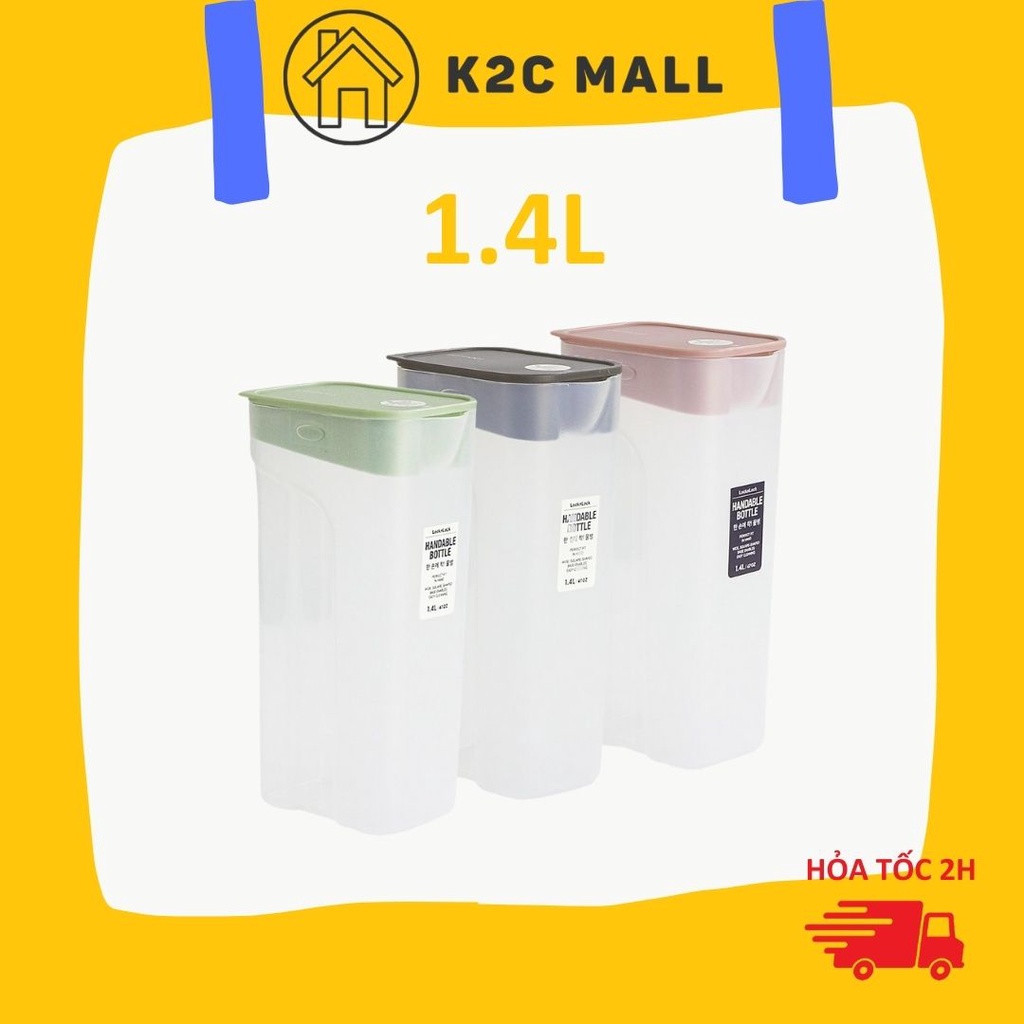 Bình Đựng Nước 1.4L Handable Bottle Không BPA Bình Nước LocknLock HAP817 K2Cmall