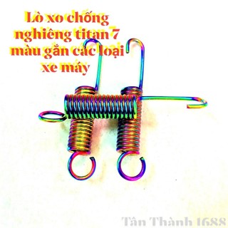 Lò xo chống nghiêng titan gắn các loại xe