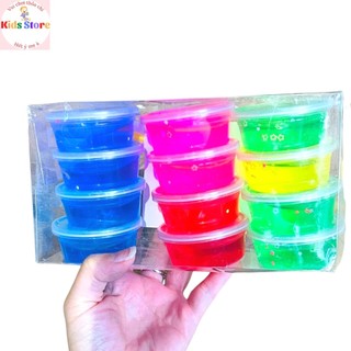 Bộ Slime 12 hộp chất nhờn đồ chơi giải trí cho trẻ