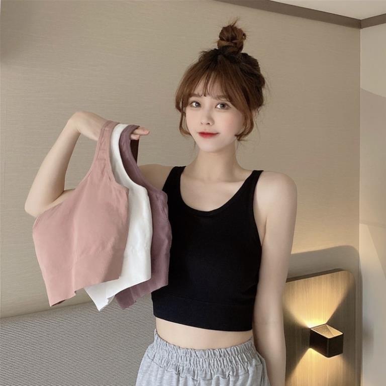 ❤️ Áo Bra Thun Mềm Dáng Lửng , Lưng V Sẵn Đệm Ngực Siêu Hot Softie 8884 ❤️