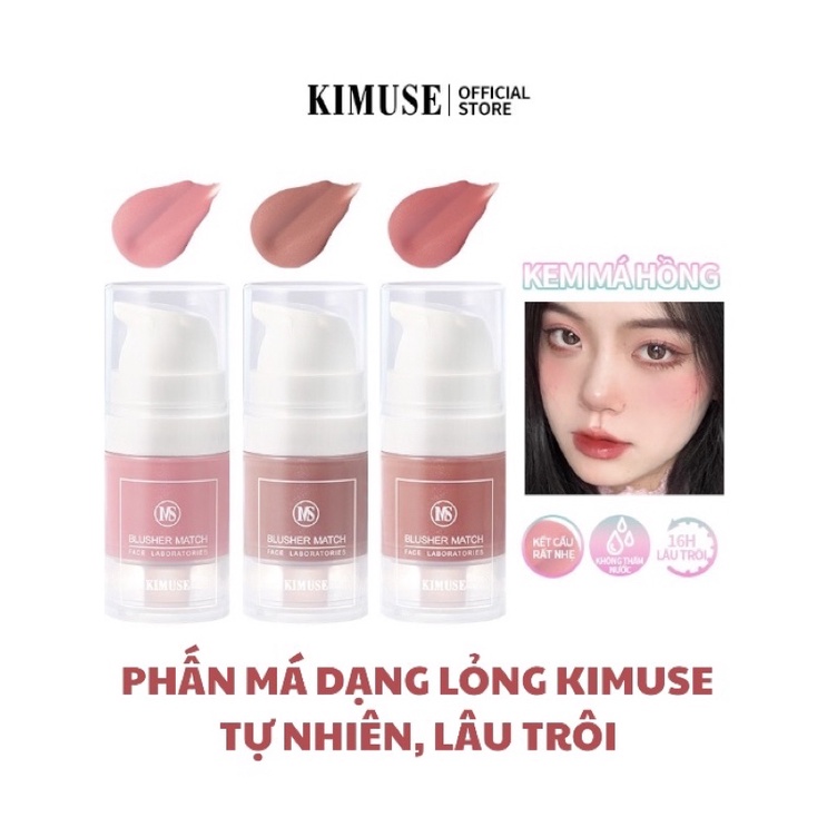 🍑Phấn Má Hồng Dạng Kem KIMUSE🍑(Bản Blusher Match) - Logod.m