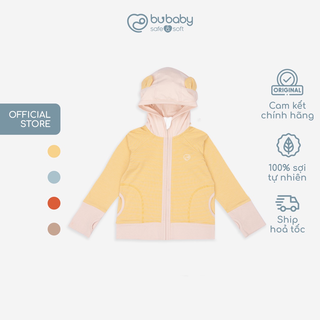 Áo khoác BU Baby sợi tre cotton hoạ tiết, áo chống nắng cho bé BU Baby BBC311104 | Quần áo BU Baby chính hãng