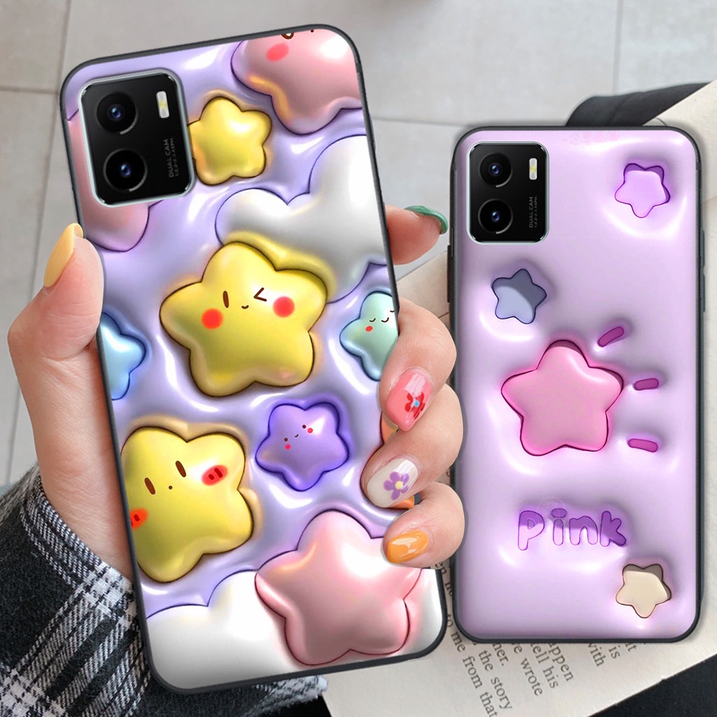 Ốp Vivo Y15s in phẳng hiệu ứng 3D giả nổi siêu thật, cực xinh, cá tính