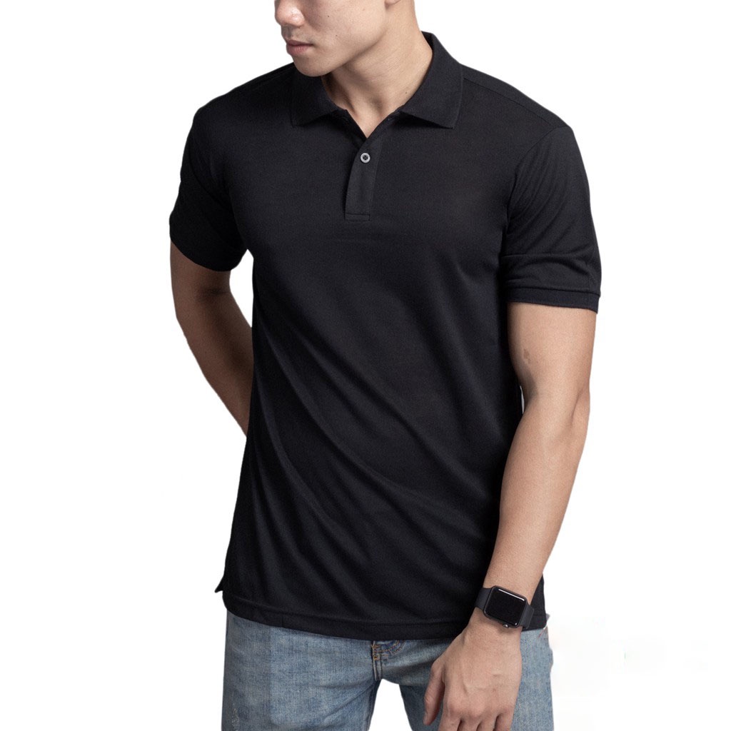 Áo Polo Cổ Bẻ Trơn Basic Nam Vải Cá Sấu Cotton Cao Cấp Chuẩn Form