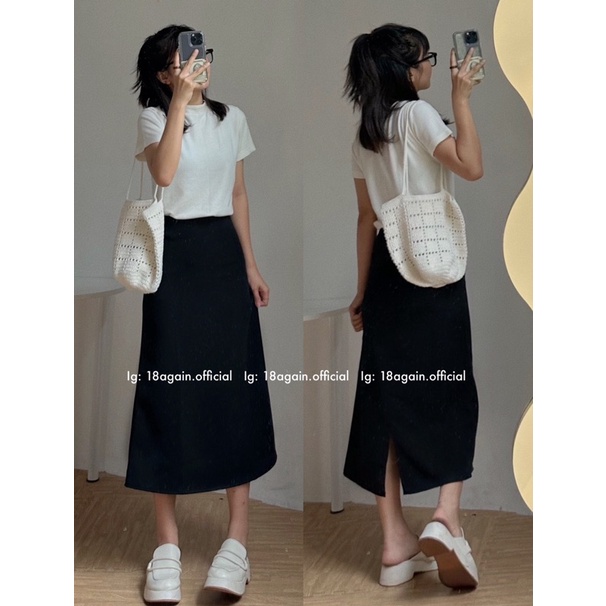 Chân váy suông dài Katy 18made ✿ 𝐁𝐲 𝐄𝐢𝐠𝐡𝐭𝐞𝐞𝐧 𝐀𝐠𝐚𝐢𝐧