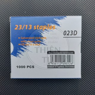 Kim bấm giấy 23/13 từ 70-100 tờ (Lốc 10 hộp), Đinh ghim dùng cho Máy bấm kim lớn KwTrio 50SA, Dập ghim đại 50LA