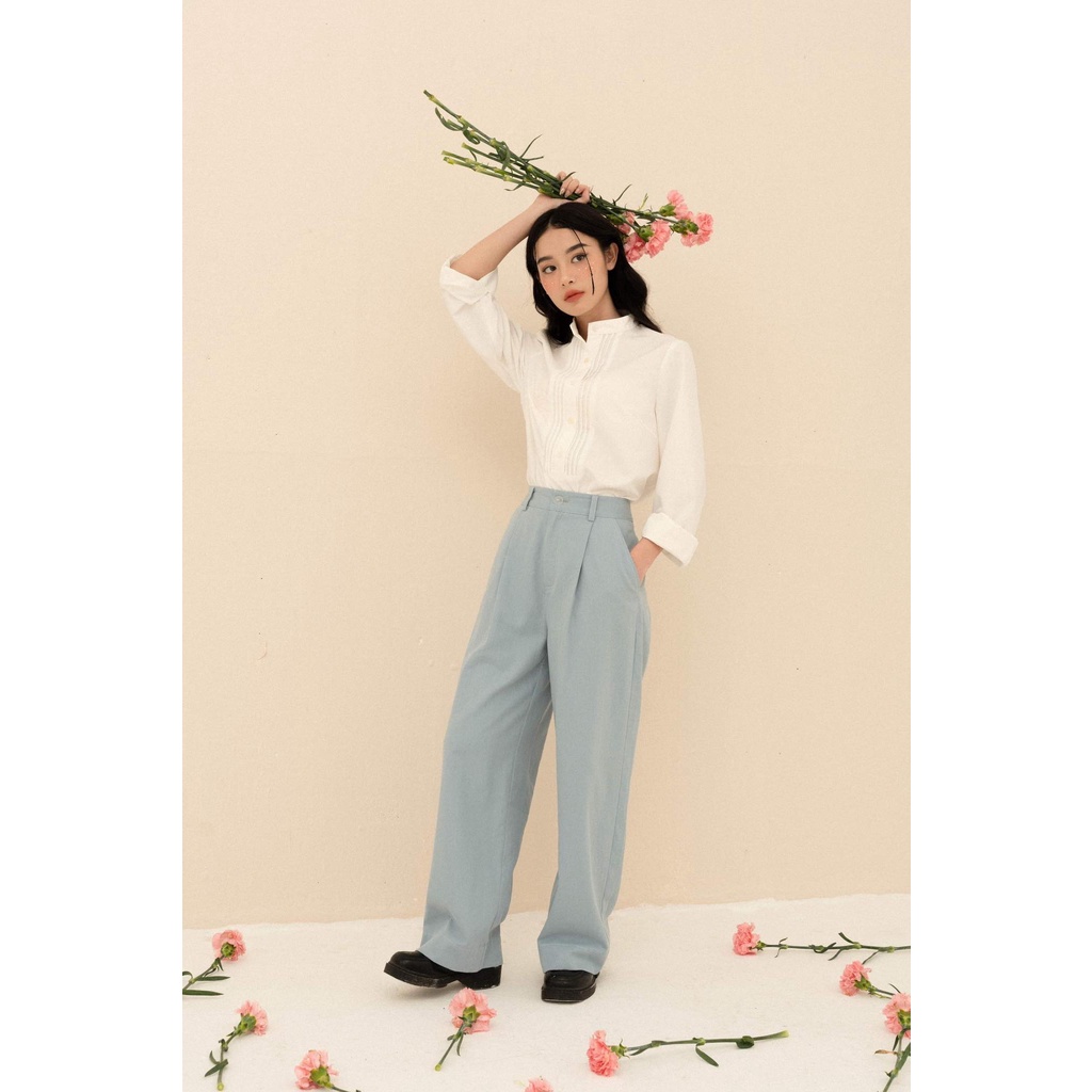 Quần culottes pant suông rộng kaki mềm nhiều màu MADELEN