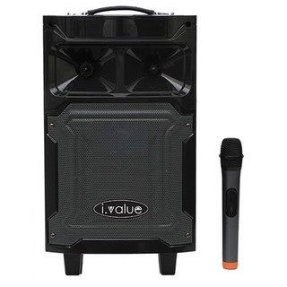 LOA  kéo Karaoke  6.5inch  gỗ xịn kèm 2 Mic không dây  80W chính hãng bán siêu thị có bo thay thế
