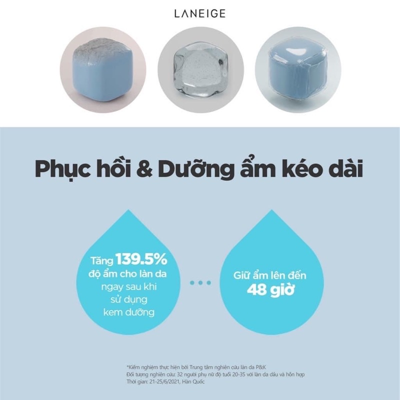 KEM DƯỠNG LANEIGE WATER BANK BLUE HYALURONIC GEL CREAM mẫu mới 2023
