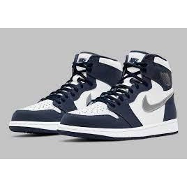 Giày thể thao hot 2022 ,Giày air jordan 1 high navy, giày jd xanh than cổ cao nam nữ