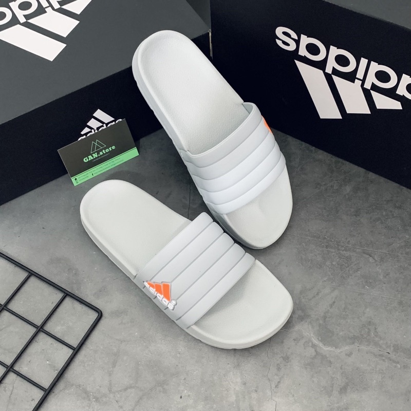 DÉP ADIDAS ADILETTE BÁNH MÌ ĐEN - Dép full box êm đẹp rạng ngời