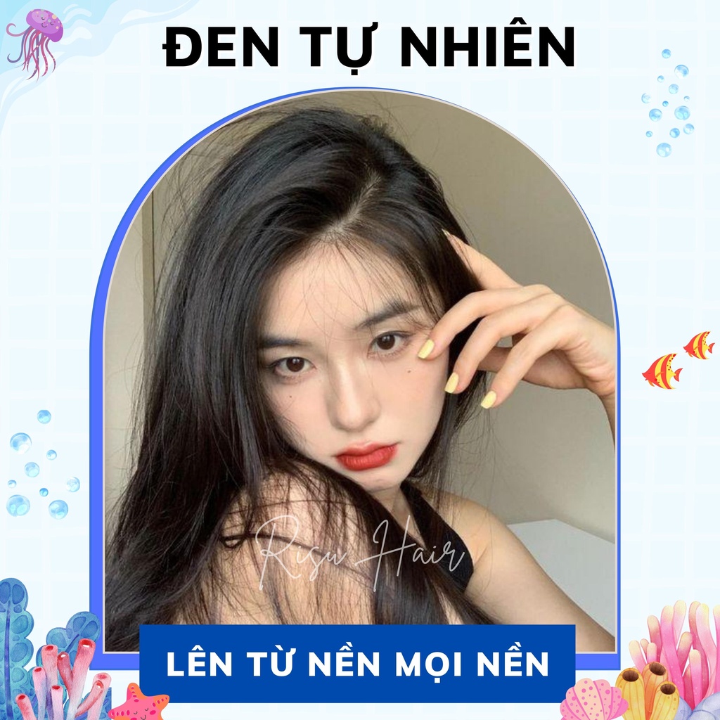 Thuốc Nhuộm Tóc Màu Đen Tự Nhiên - Risu Hair